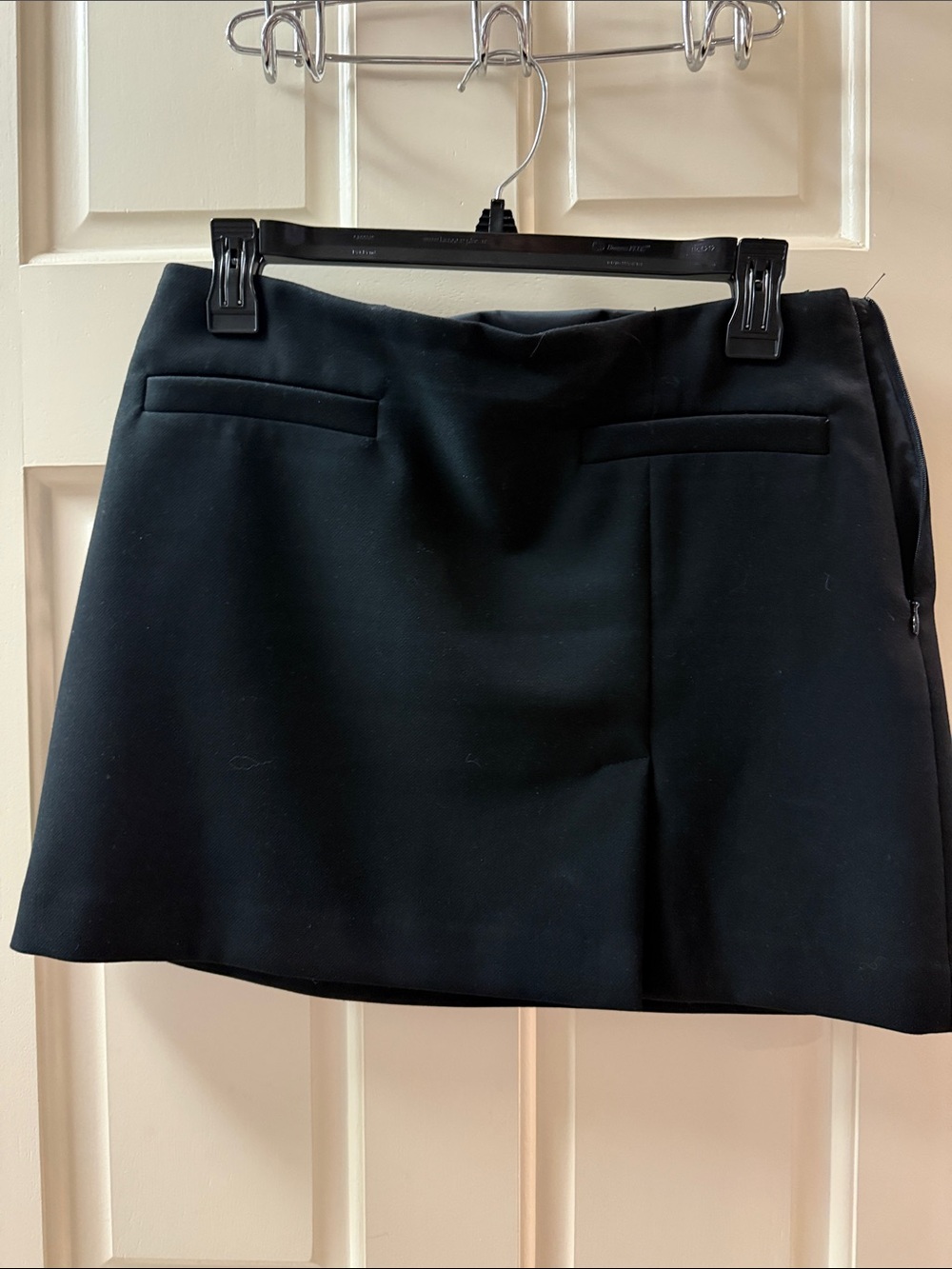 Trina Turk Black Mini Skirt with Welt Pockets